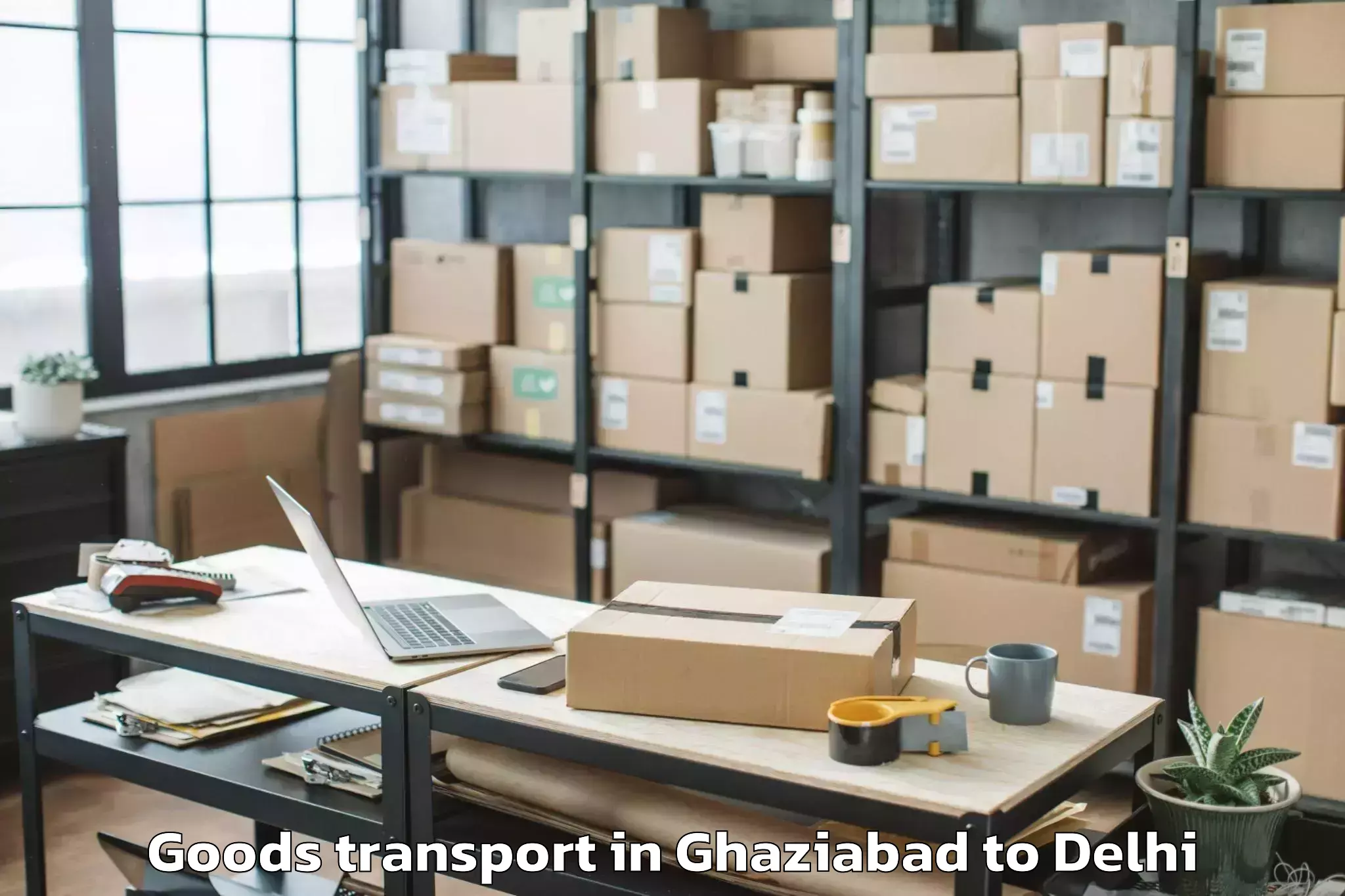 Quality Ghaziabad to Unity One Mall Cbd Shahdara Goods Transport